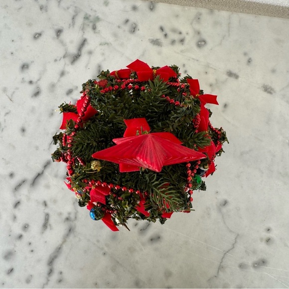 Rare Vintage Holiday Decor Center Piece Christmas Tree Collectible 15”H - Picture 8 of 11